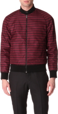 JONATHAN SAUNDERS Block panel-print bomber jacket