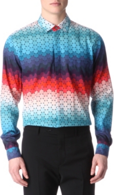 JONATHAN SAUNDERS Ombré circles printed single-cuff shirt