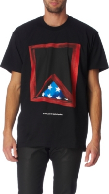 GIVENCHY Triangle-print t-shirt (Black
