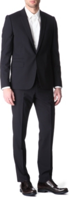 GIVENCHY Peak-lapel mohair suit