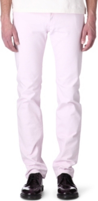 GIVENCHY Ice-pink slim-fit straight jeans