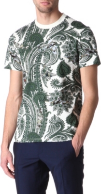 GIVENCHY Paisley and plane-print t-shirt