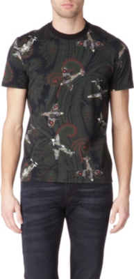 GIVENCHY Paisley and Spitfire print t-shirt