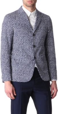 JIL SANDER Geometric-print blazer