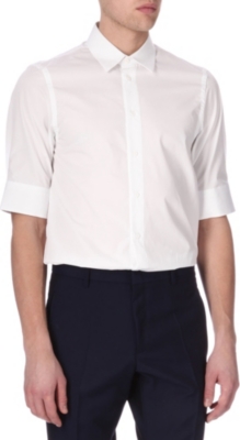 JIL SANDER Slim-fit big-cuff shirt