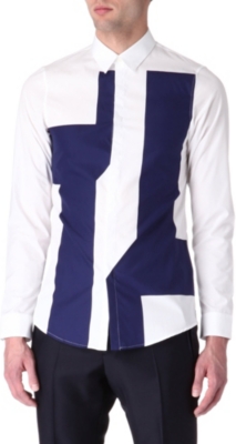 JIL SANDER Panel-print shirt