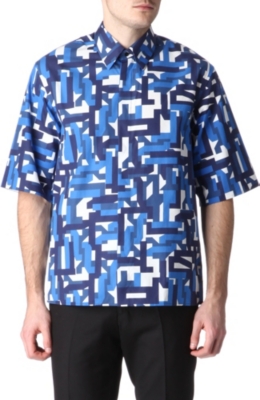 JIL SANDER Acerba-print short-sleeve shirt