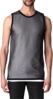 GARETH PUGH Mesh-overlay vest