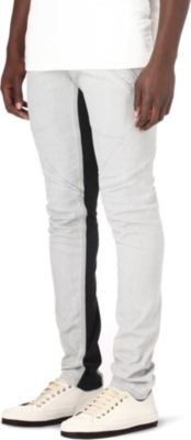 GARETH PUGH Jersey-panel slim-fit skinny jeans