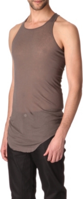 RICK OWENS Long cotton vest