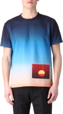 RAF SIMONS Ombré jersey t-shirt
