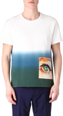 RAF SIMONS Ombré jersey t-shirt