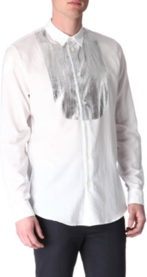 MAISON MARTIN MARGIELA Foil-bib shirt