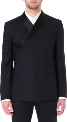 MAISON MARTIN MARGIELA 10+14 asymmetric tuxedo jacket