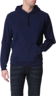 MAISON MARTIN MARGIELA Stretch-cotton hoody (Blue