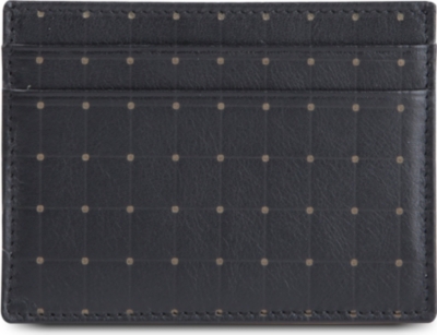 MAISON MARTIN MARGIELA 10+14 mini-check leather card holder