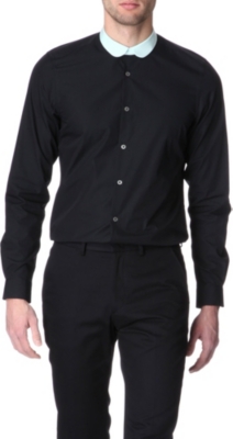 PAUL SMITH MAINLINE Penny-collar slim fit single cuff shirt