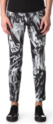 PAUL SMITH MAINLINE Scissor-printed trousers