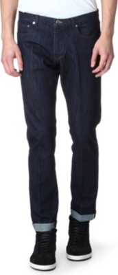 PAUL SMITH MAINLINE Pleated slim-fit jeans