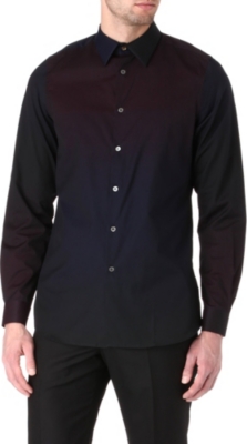 PAUL SMITH MAINLINE Dégradé panel single-cuff shirt