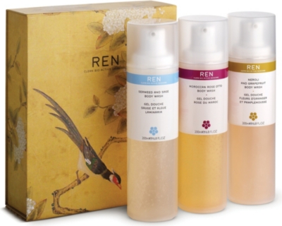 REN Body wash trio