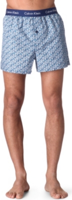 CALVIN KLEIN Floral woven-cotton boxers