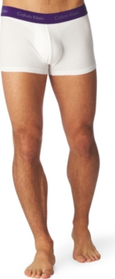 CALVIN KLEIN Three pack low&ndash;rise trunks (White