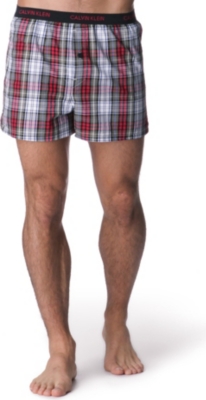 CALVIN KLEIN Two-pack woven-cotton boxers