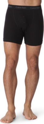 CALVIN KLEIN Two pack button-fly boxer briefs