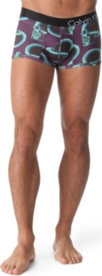 CALVIN KLEIN Skull-print trunks