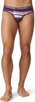 CALVIN KLEIN Striped hipster briefs