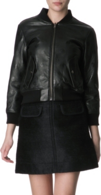 MARC BY MARC JACOBS Gia spotted-leather bomber jacket