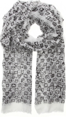 MARC BY MARC JACOBS Dreamy Graffiti scarf
