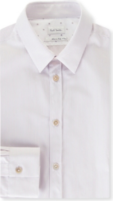 PAUL SMITH MAINLINE Striped slim-fit single-cuff shirt