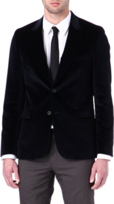 PAUL SMITH MAINLINE Single-breasted velvet blazer