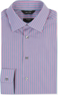 PAUL SMITH LONDON Byard slim-fit single-cuff striped shirt