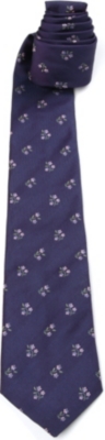PAUL SMITH Tiny flowers silk tie