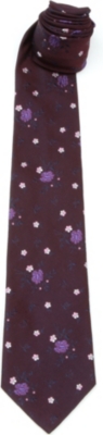 PAUL SMITH Silk large flowers tie
