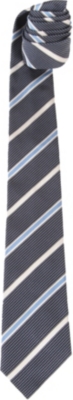 PAUL SMITH Striped polka-dot silk tie