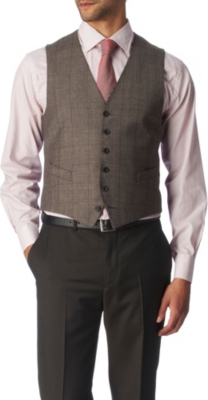 PAUL SMITH LONDON Byard single-breasted waistcoat (Brown