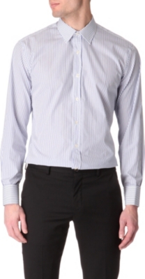 PAUL SMITH LONDON Striped slim-fit double-cuff shirt