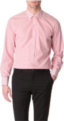 PAUL SMITH LONDON Striped slim-fit double-cuff shirt