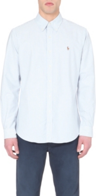RALPH LAUREN Oxford custom&ndash;fit single cuff shirt