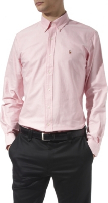 RALPH LAUREN Oxford custom&ndash;fit single cuff shirt