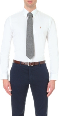 RALPH LAUREN Oxford custom-fit single cuff shirt