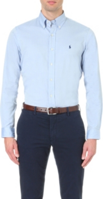 RALPH LAUREN Oxford custom-fit single cuff shirt