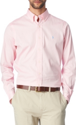 RALPH LAUREN Oxford custom-fit single cuff shirt