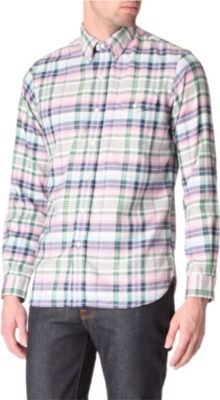 RALPH LAUREN Checked custom-fit single-cuff shirt