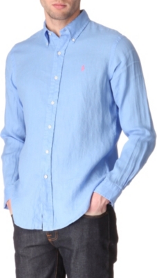 RALPH LAUREN Custom–fit single cuff sport shirt