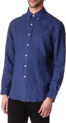 RALPH LAUREN Custom–fit single cuff sport shirt
